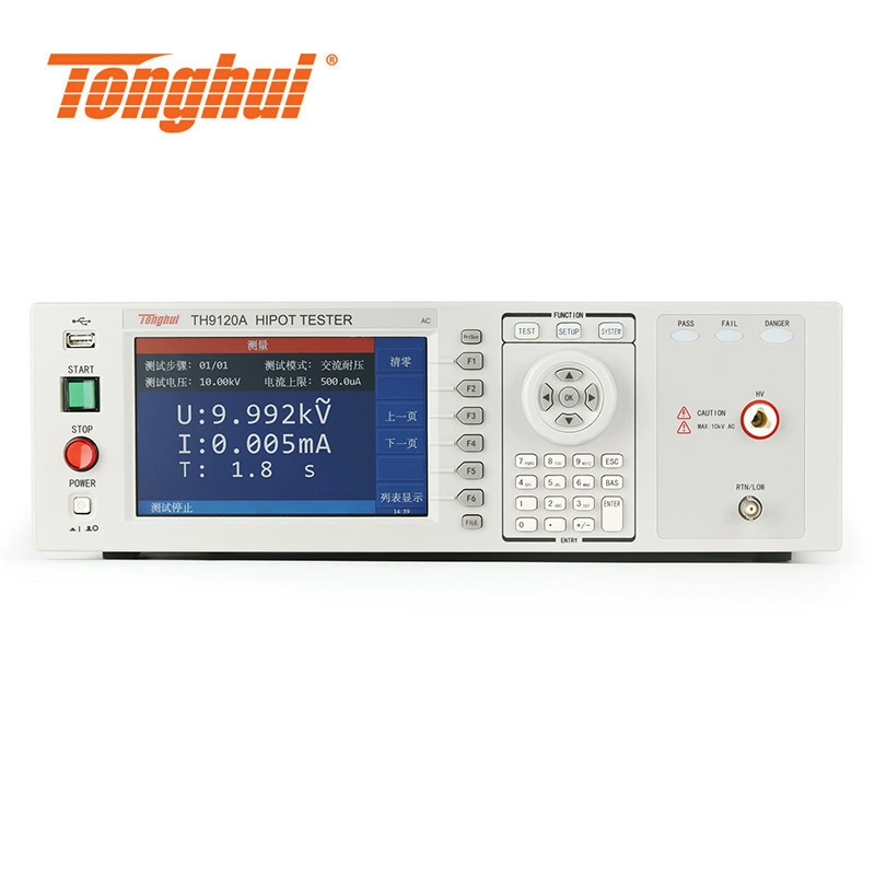 Tonghui TH9120A TH9120D программно-управляемый переменный и постоянный ток выдержка напряжения изоляции тестер безопасности электронный тестер