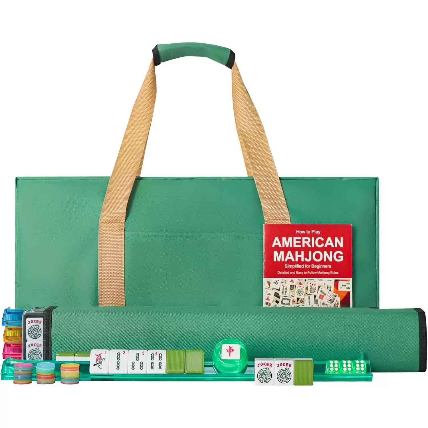 亚马逊跨境新品麻将套装收纳包大容量旅行洗漱包便携化妆手提包