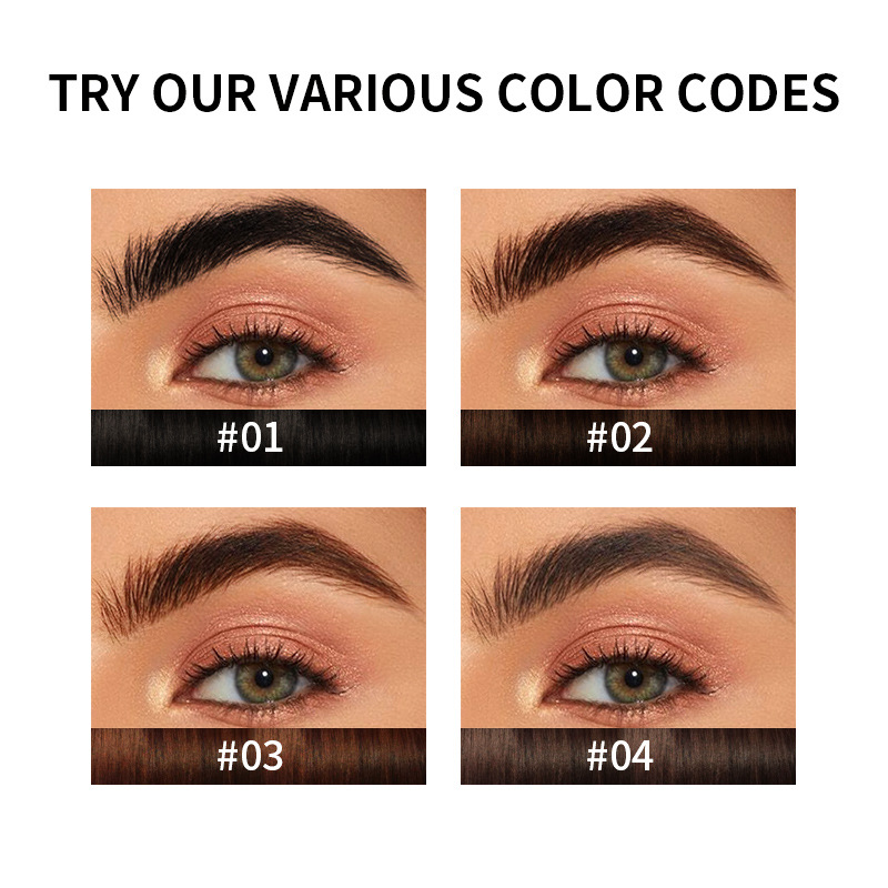 USHAS European and American Cross-border spot lápiz de cejas tinte crema de cejas duradera impermeable y no fácil de desvanecer cejas negras comercio exterior