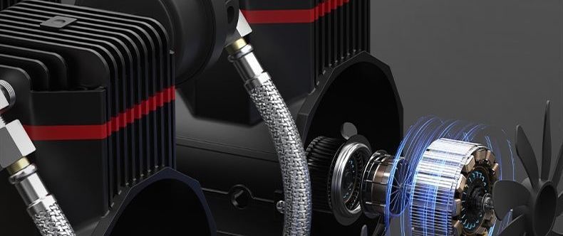 Silent air compressor 220V small industrial oil-free silent woodworking household portable air compressor