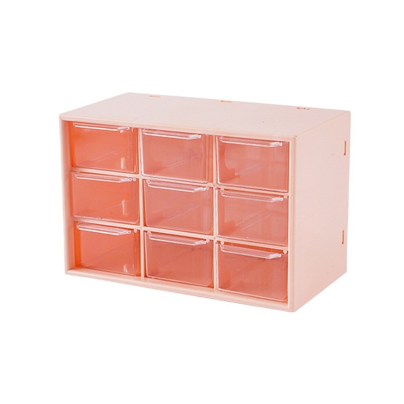 Nueva jiugongge cajón caja de almacenamiento estudiante dormitorio a prueba de polvo cosméticos joyería misceláneas caja de organización al por mayor