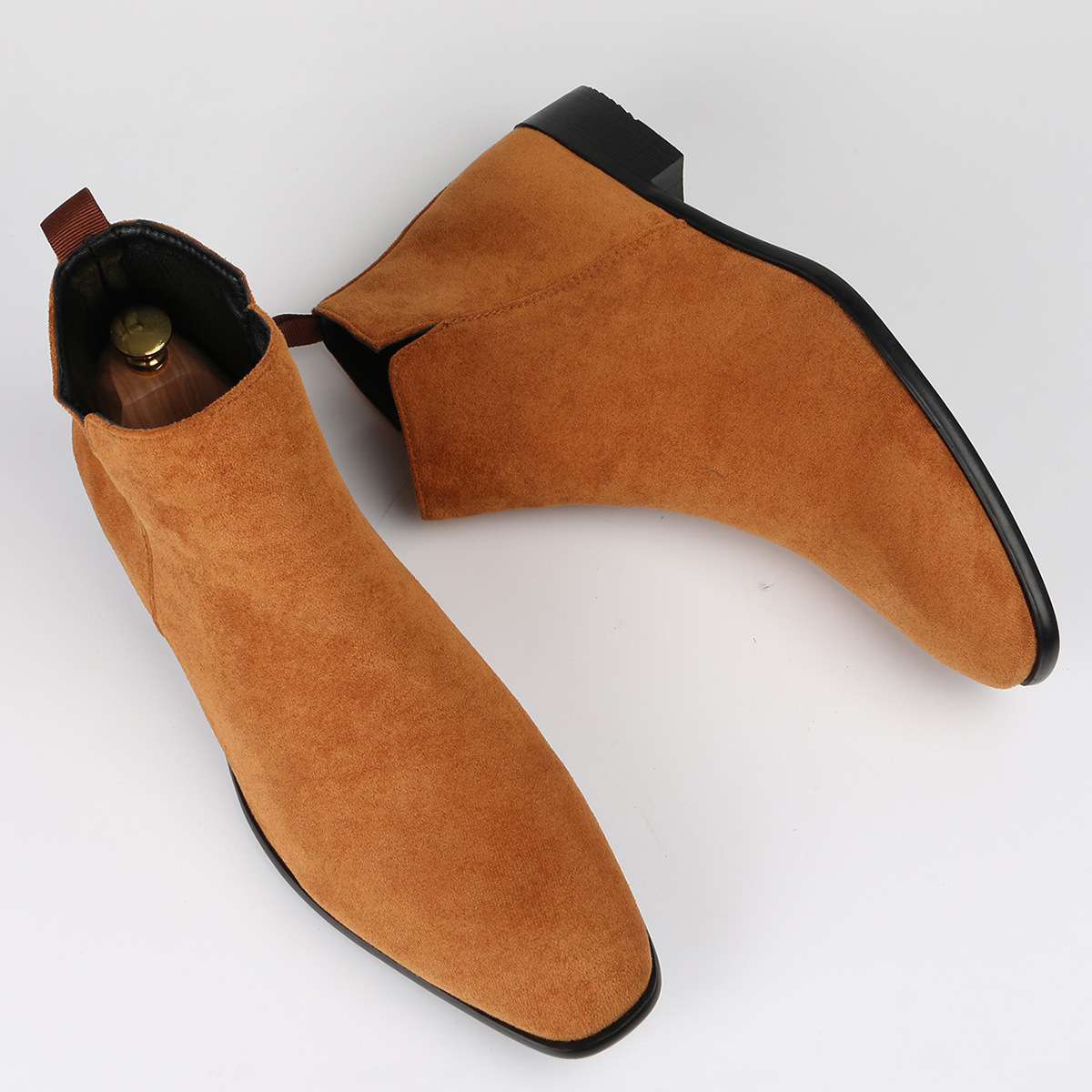 Men's small square head men's shoes all fashion men's ankle boots ankle boots_voghion.com