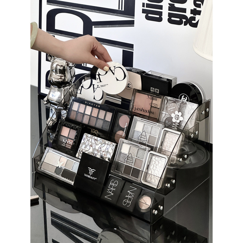 化粧品収納ボックス透明アクリル収納ラックドレッシングステップスキンケア製品アイシャドウパレット香水ディスプレイラック|undefined