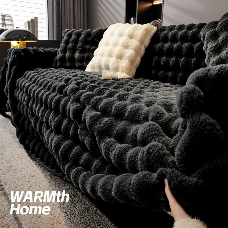 Red red cojín de sofá 5 otoño y invierno nuevo estilo francés retro cojín de peluche fijo tela antideslizante