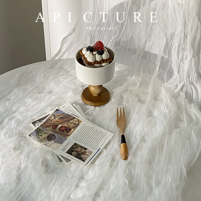 Мятая марля полотенце десерт изысканный реквизит для фотографий интернет-знаменитости декоративные ины фон для фотографий ткань мятая марля