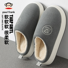 大嘴猴棉拖鞋秋冬季家居厚底防滑毛绒保暖棉拖鞋家居拖鞋月子鞋女