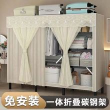 免安装折叠衣柜家用卧室简易衣柜结实组装加粗加厚布衣柜新款衣橱