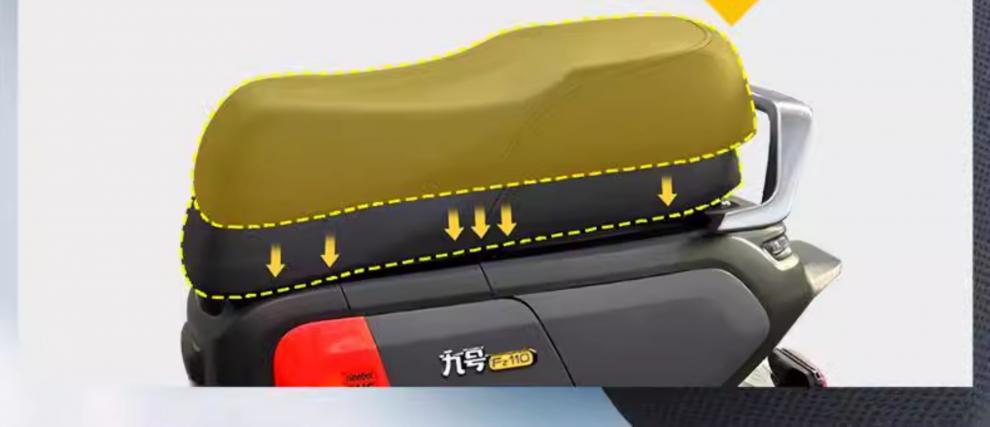 No. 9 Fz110 Special Seat Cushion Cover Accessories Electric Car Seat Cover Battery Car No. 9 Fz Light-Shielding and Heat-Insulating Seat Cushion Mesh Hole