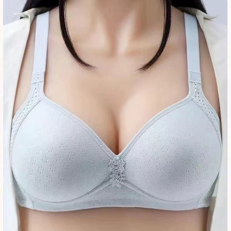 Comfortable soft latex wireless bra, breathable underwear