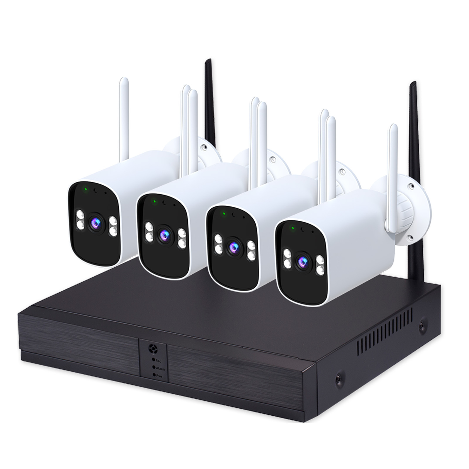 10.1인치 4채널 4K NVR 비디오 레코더 패키지