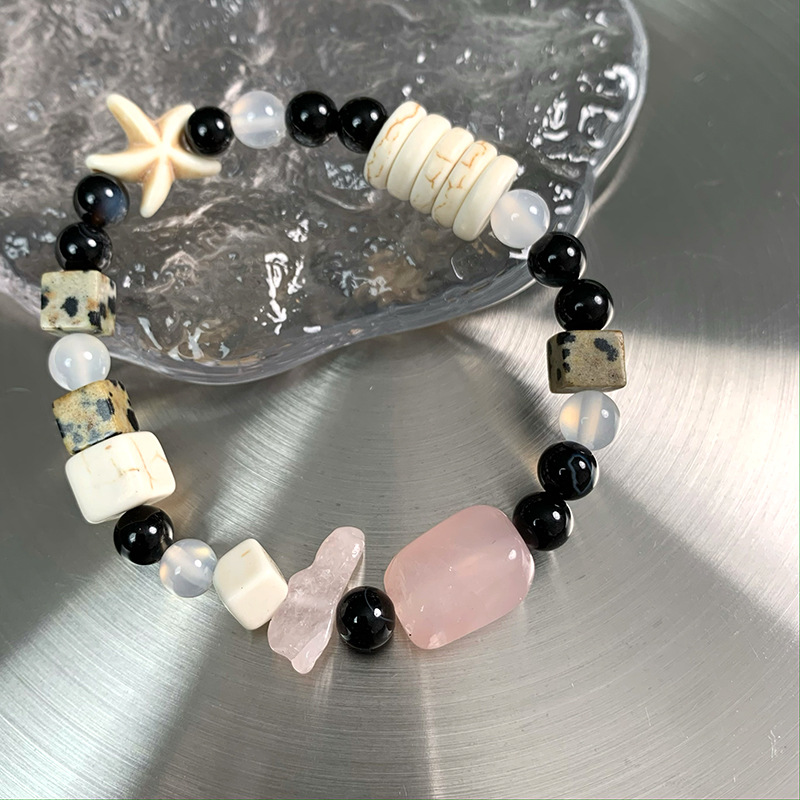Beach Geometric Agate Beaded Bracelets