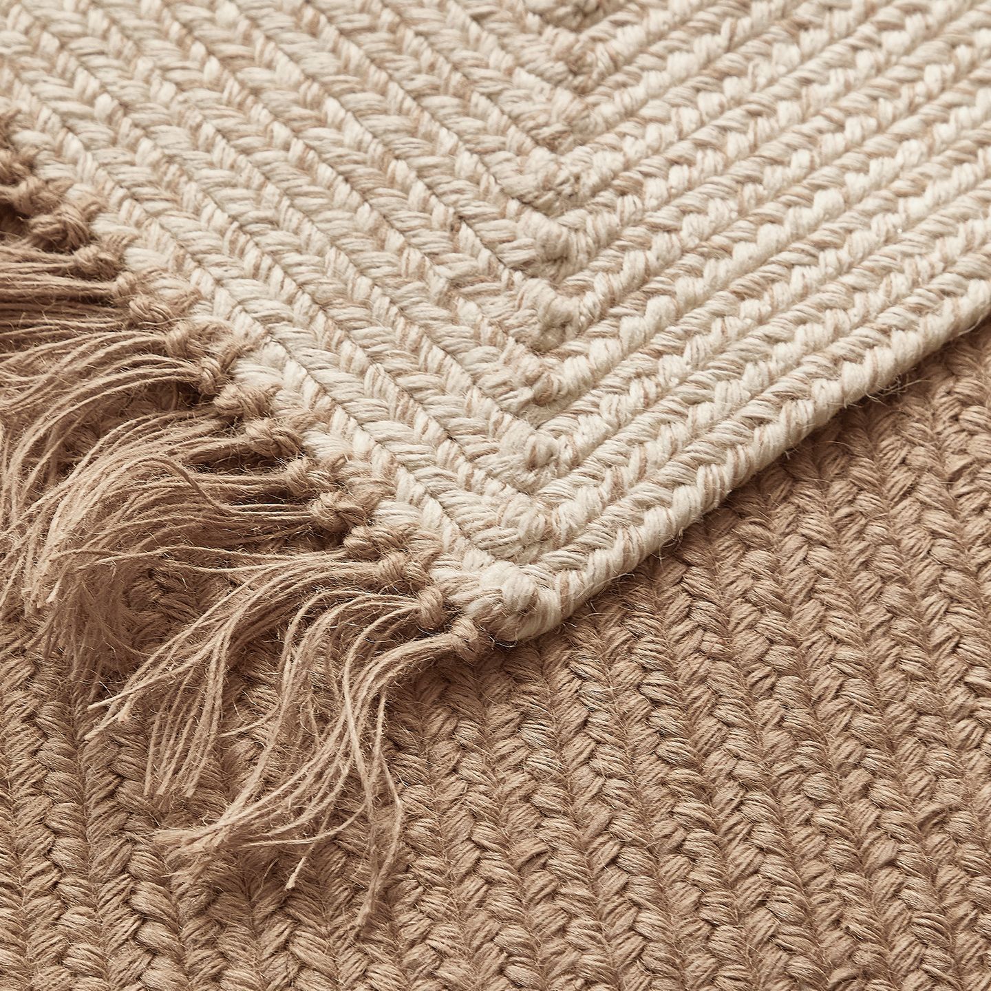 Alfombra de yute tejida sin pegamento, borla hecha a mano, borde retro ligero, sala de estar, dormitorio, manta de doble cara, alfombra de estilo Zen