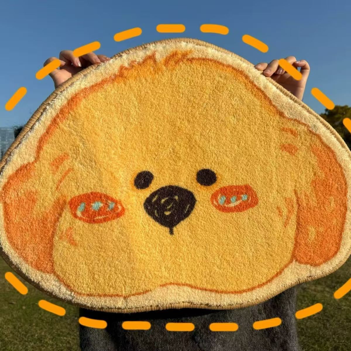 Special-Shaped Cartoon Animal Imitation Cashmere Floor Mat Bathroom Toilet Stain-Resistant Anti-Slip Mat Absorbent Home Living Room Game Mat