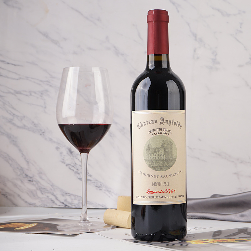 騰暉酒業廠家批發 法雷奧赤霞珠法國紅酒乾紅葡萄酒750ml
