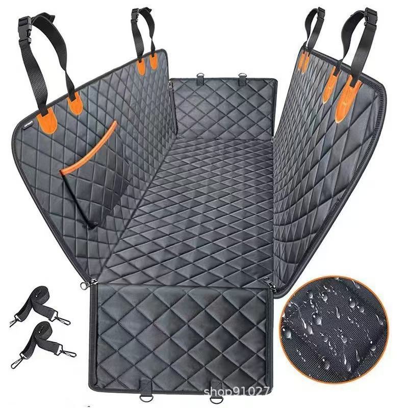 Cojín de automóvil de mascotas de venta transfronteriza, asiento trasero multifuncional, cojín de mascotas impermeable, antisucio, anti-racabo etiqueta