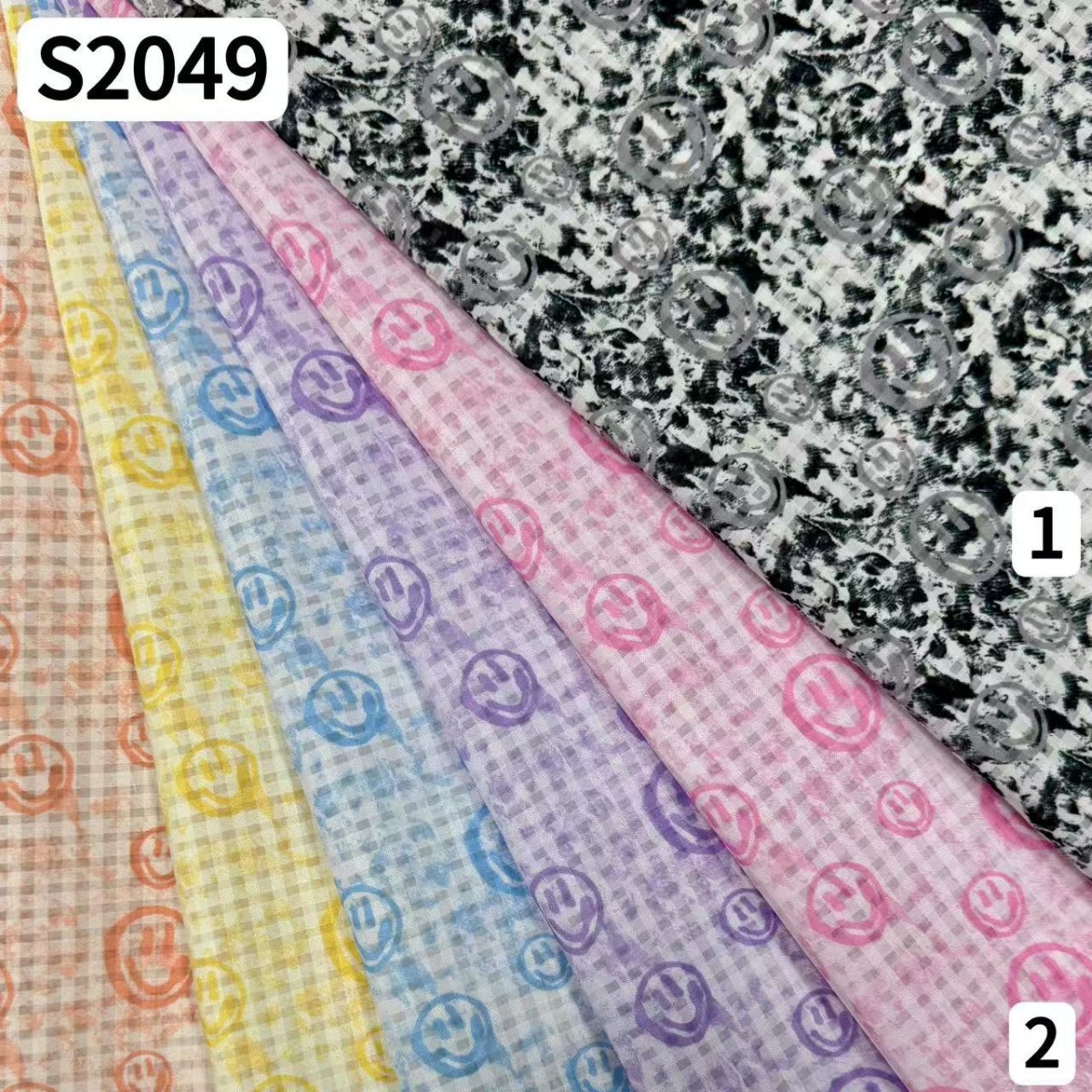 新款印花布料雪纺小格子宠物布料箱包布料服装布料帽子布料鞋花