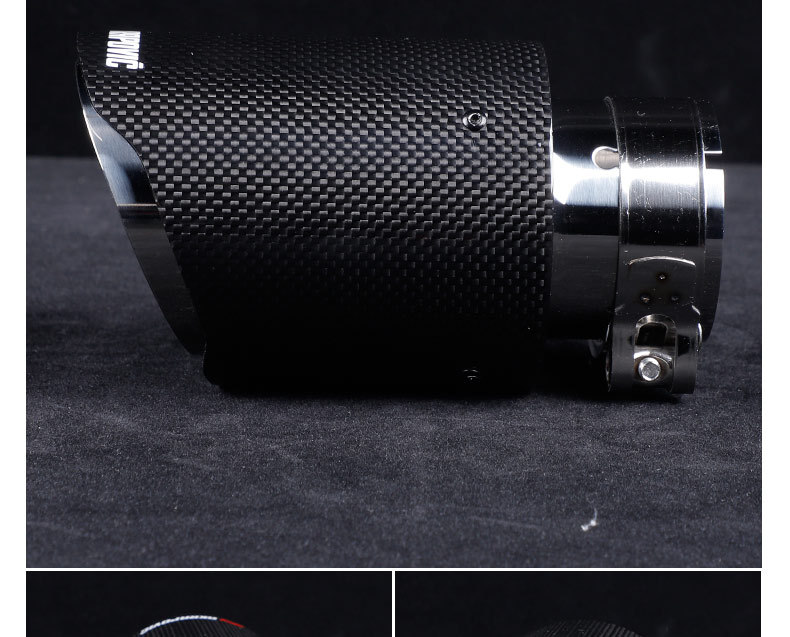 Factory direct sales, high-quality carbon fiber tailpipe for cross-border markets, stainless steel modified exhaust pipe, Scorpio AK tailpipe accessory