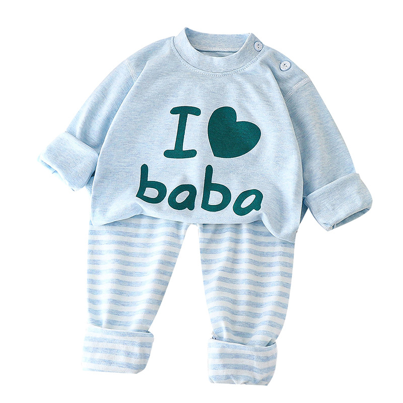 Traje de ropa interior para niños primavera y otoño nuevo estilo niño algodón bebé servicio a domicilio niñas pantalones largos pijamas ropa para niños al por mayor