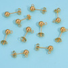 Stainless steel bead Welding pin Sling ear nail Small earrings DIY Ear 18k manual Jewelry parts Anti allergy