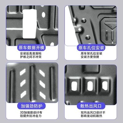 Underbody protection plate/engine baffle Guard, Engine Lower Guard, Battery