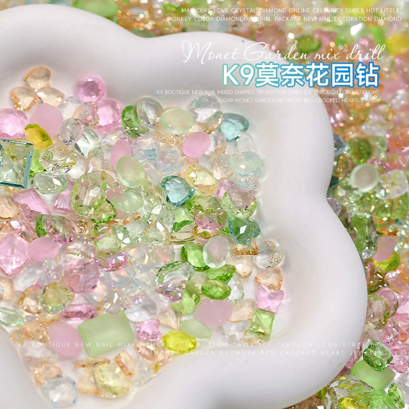 Manicure diamond mixed decorations flash love nail art small accessories flat shaped diamond small size nail art accessories Manicure diamond mixed decorations flash love nail art small accessories flat shaped diamond small size nail art accessories