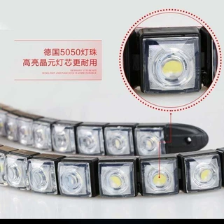 汽车12v日行灯示廓灯超亮强光防水led中网转向日间行车灯改装通用