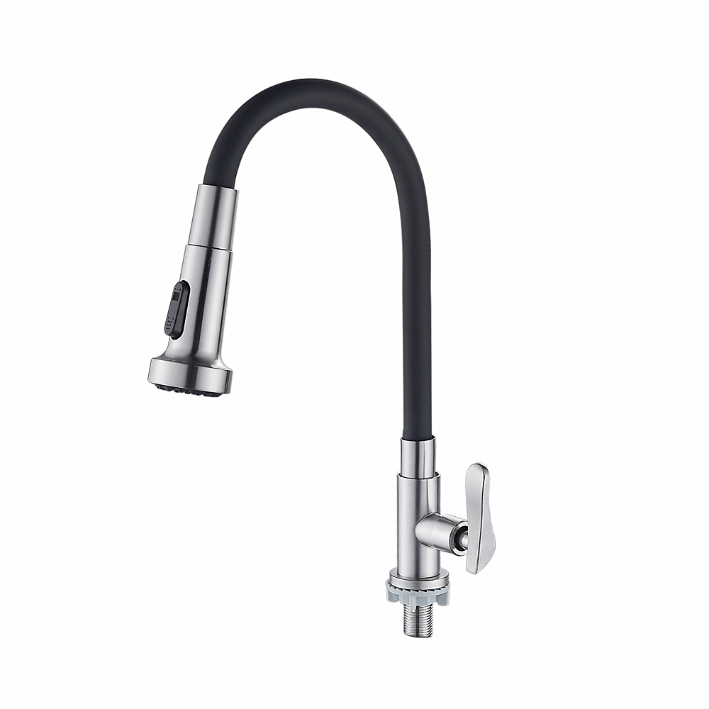 Grifos de cocina de acero inoxidable cuenca simple chorro frío fregadero rápido fuente de fábrica directa venta al por mayor