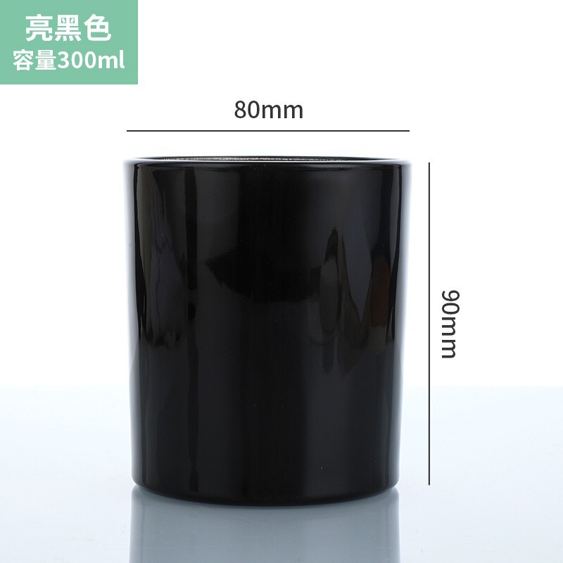 批发简约磨砂玻璃蜡烛杯家居创意香薰烛台diy装饰透明香氛蜡烛杯|undefined