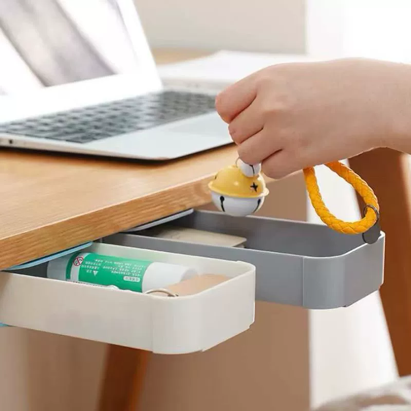 Новинка для трансграничной торговли: скрытый органайзер для ручек, выдвижной ящик для хранения под столом.