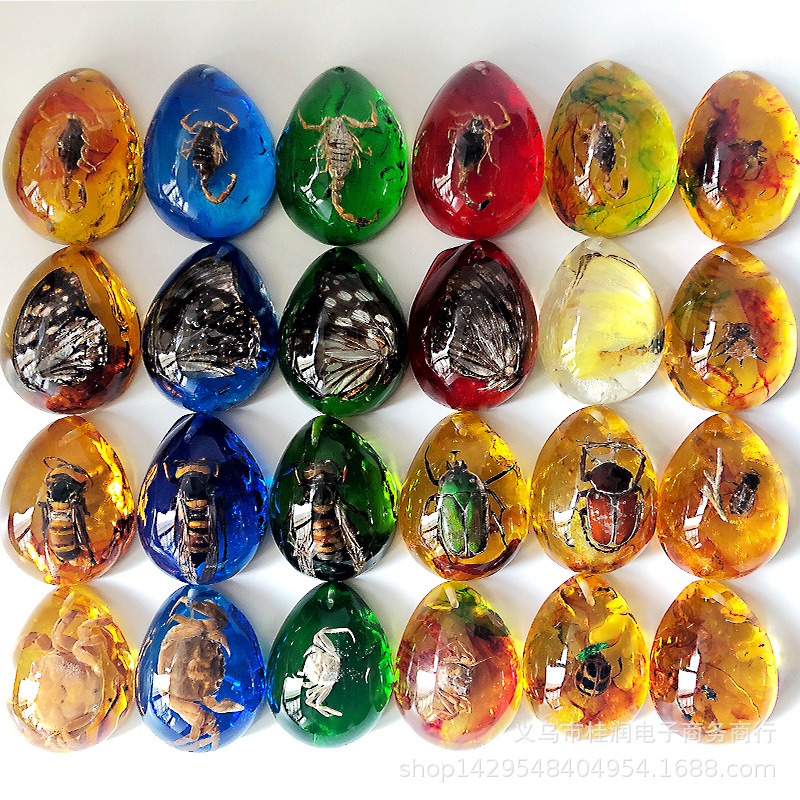 Amber Beeswax polish Insect amber Pendant source Place of Origin Rivers and lakes Stall product student teaching specimen