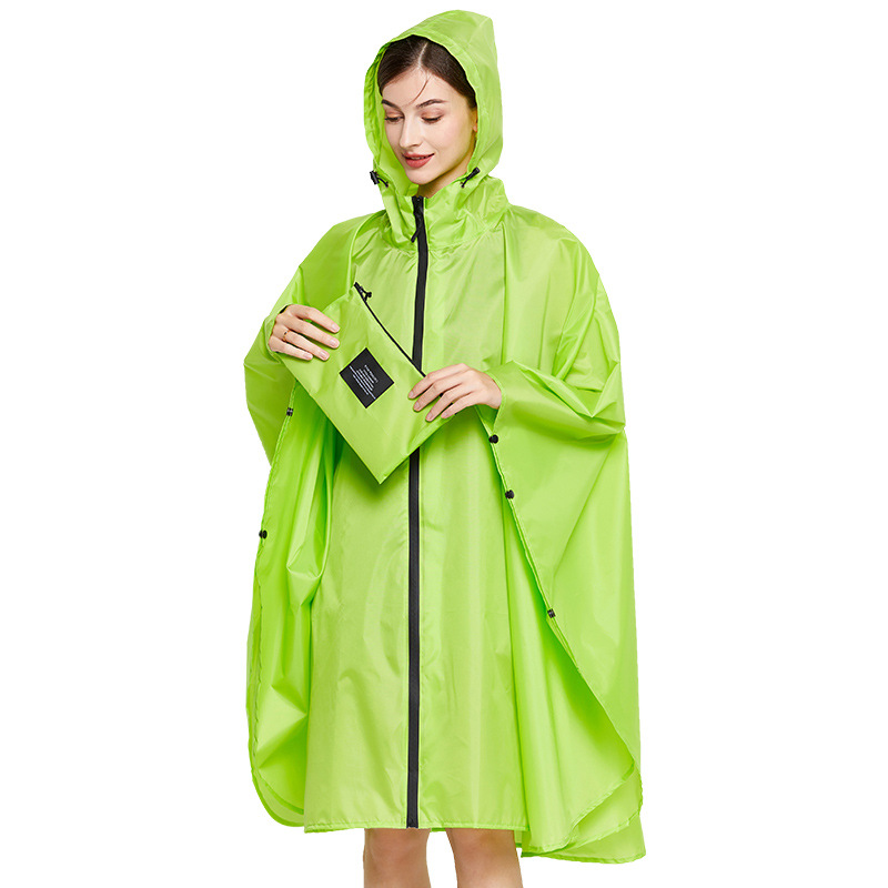 Fabricantes venden japonés Corea del Sur moda Capa delgada hombres y mujeres adultos impermeable poncho mochila ciclismo Amazon comercio exterior image 6