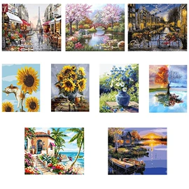 布艺绣品;钻石画、皮画;十字绣