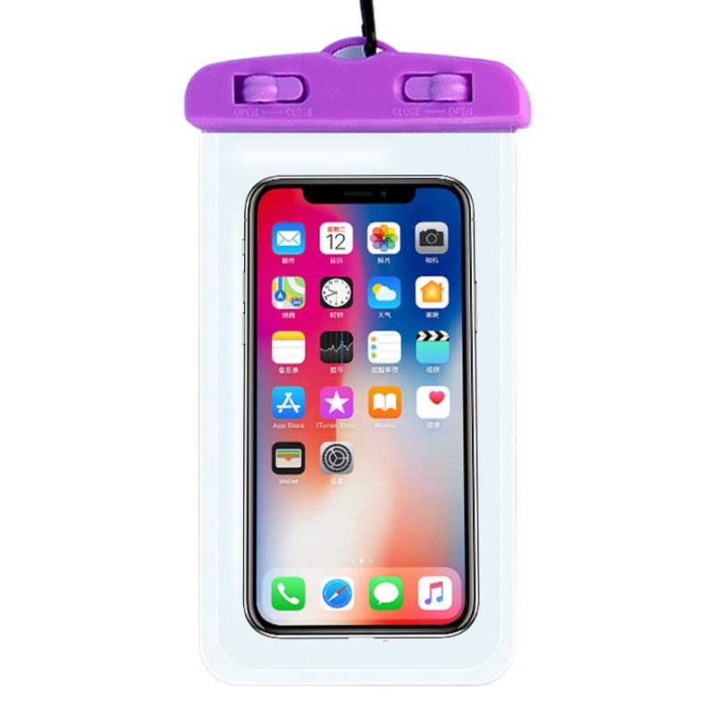 Color Clip Mobile Phone Diving Bag Thickeneded Touch Screen Hanging Neck Outdoor Travel Dustproof Diving Mobile Phone Waterproof Case