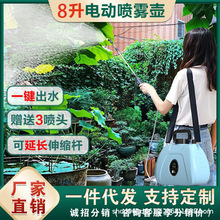 便携式高压电动喷壶喷雾枪喷水枪浇花超细雾农用打药神器省力神器