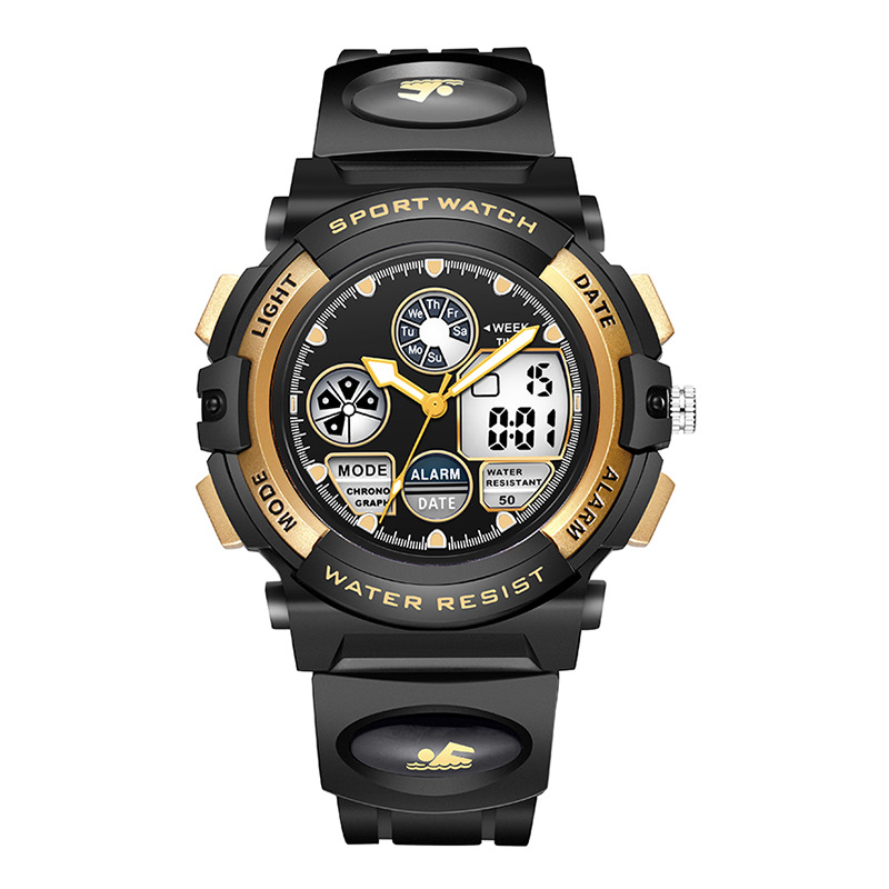 Multi-funcional estudiante de los niños deportes electrónicos reloj de los hombres luminoso impermeable skomei transfronterizo reloj electrónico de cuarzo