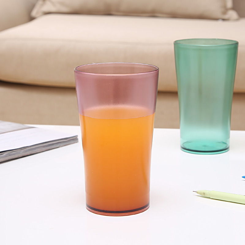 Plástico transparente simple fresco par cepillo de dientes taza de plástico diente taza lavado redondo taza de agua taza