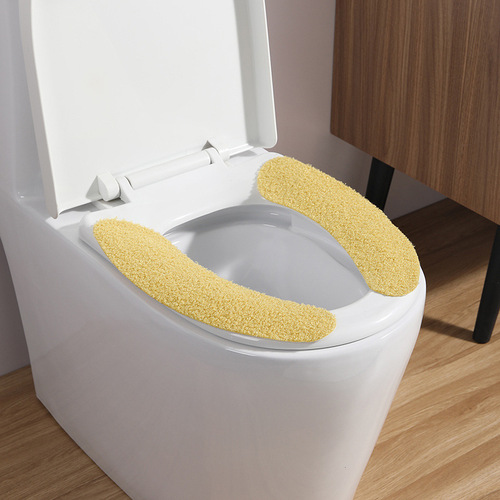 Meliya warm velvet adhesive toilet seat toilet pad toilet cleaning stickers washable and reusable department store wholesale