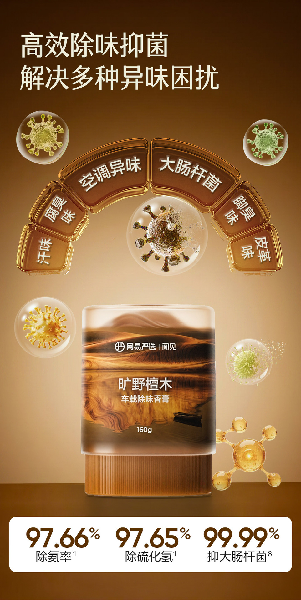 Netease Carefully Selects Cloud Mist Cup Car Deodorizing Balm, Car Fragrance, Car Decoration, Solid New Product Perfume