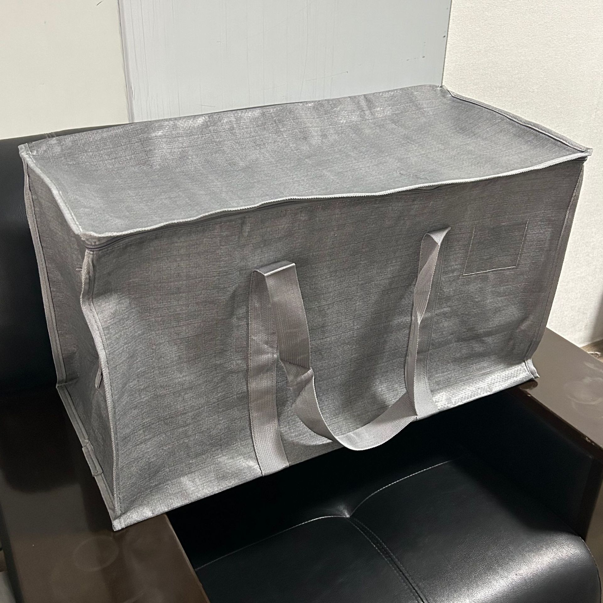 Portátil de doble hombro con cremallera bolsa de equipaje de almacenamiento PP bolsa tejida de plástico grande embalaje azul a prueba de polvo frata al por mayor