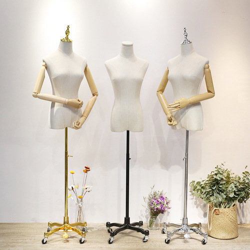 Mannequin half-body stand, wedding dress full-body dummy, Korean-style women's clothing store mannequin display rack