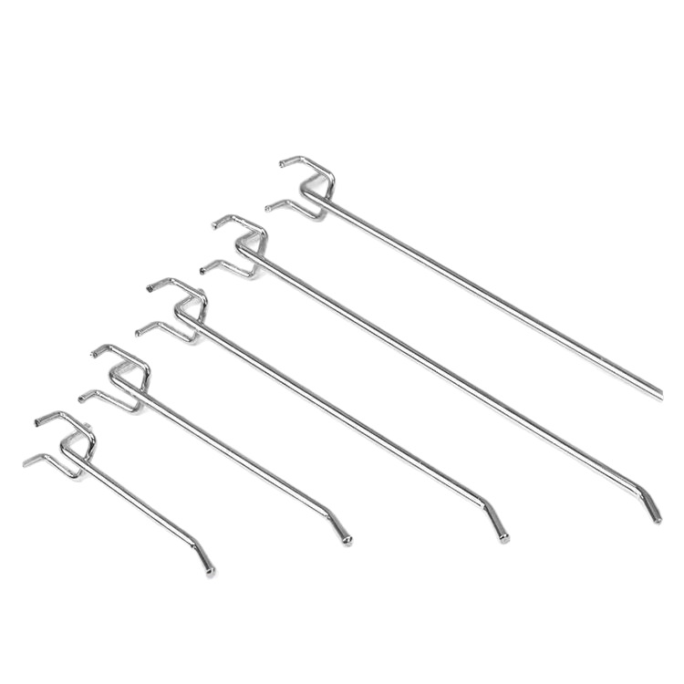 Supermarket Shelf Hook Double Line Hole Board Special Hook Accessories Perforated Board Hook-up Convenience Store Display Hook