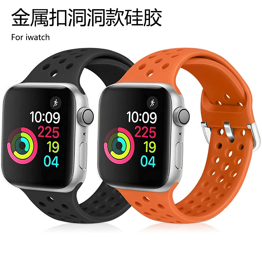 Подходит для часов Apple S9, браслет iWatch8, AppleWatch9, спортивный силикон, новый мужской обзор модели