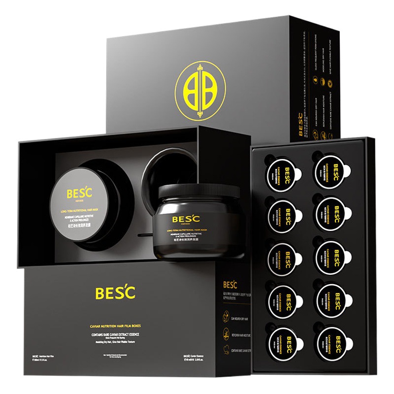 Mascarilla Capilar Nutritiva de Caviar, Mascarilla Capilar de Proteína Nutritiva con Péptidos y Queratina, Mejora el Frizz, Acondicionador, Uso Especial en Salón de Belleza