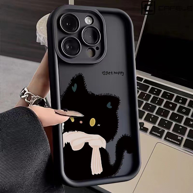 甜心猫咪15plus适用16promax苹果手机壳iphone17情侣14卡通13软套