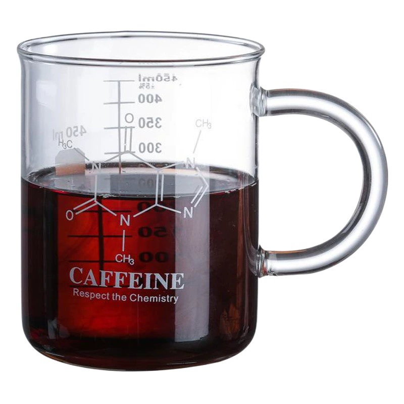 Оптовая продажа от производителя: термостойкая стеклянная кружка для кофе, мерный стакан, стакан для молока, стакан для завтрака, термостойкий стеклянный стакан