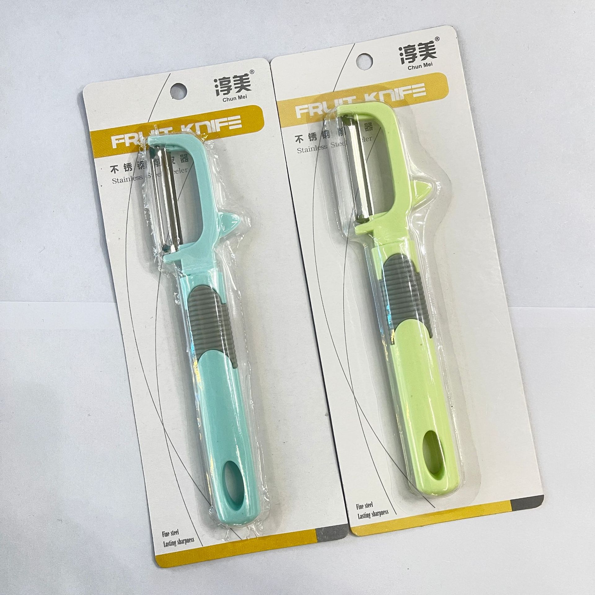 Pelador multifunción de acero inoxidable personalizado dos en uno Cepilladora de melón y fruta Cepilladora de patata pelador de manzana