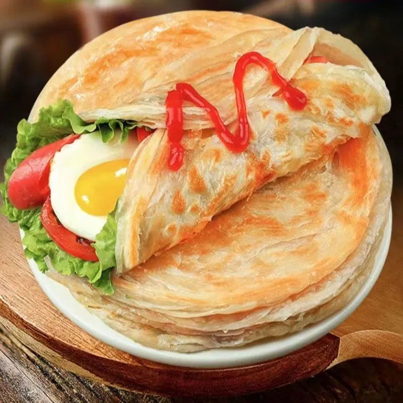 正宗手抓饼面饼商用家庭早餐饼煎饼面饼皮千层饼速食饼经典美味