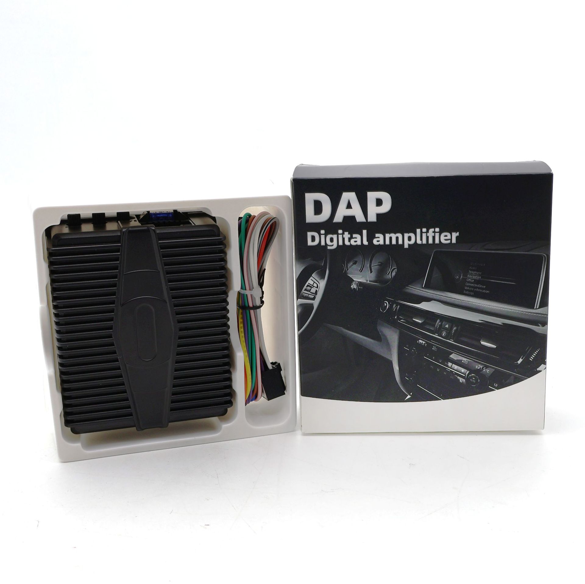 Amplificador de potencia DSP de pantalla grande de Android Instalación no destructiva Amplificador de potencia digital modificado en automóvil de alta potencia para mejorar la calidad del sonido HIFI