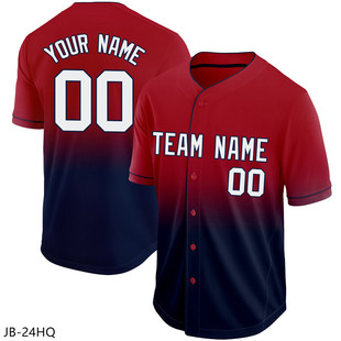 2024 cross-border Amazon summer new sports men's women's children's baseball uniform casual gradient 3D printing