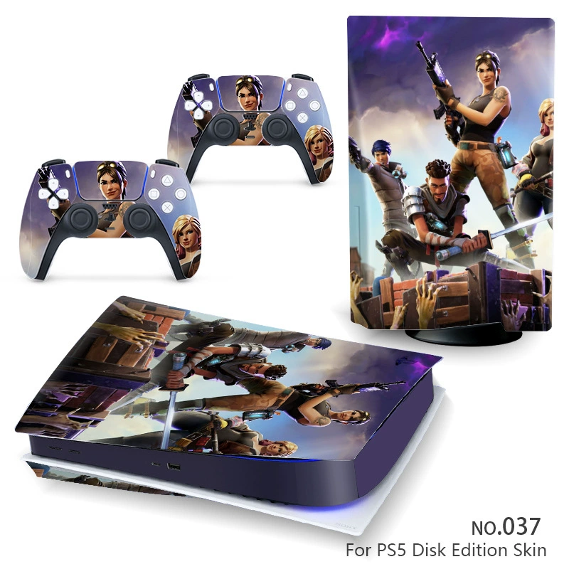 Наклейка‑скин для консоли (Sony) PS5, 5 предметов, декоративная виниловая защита, для дисковой и цифровой версий